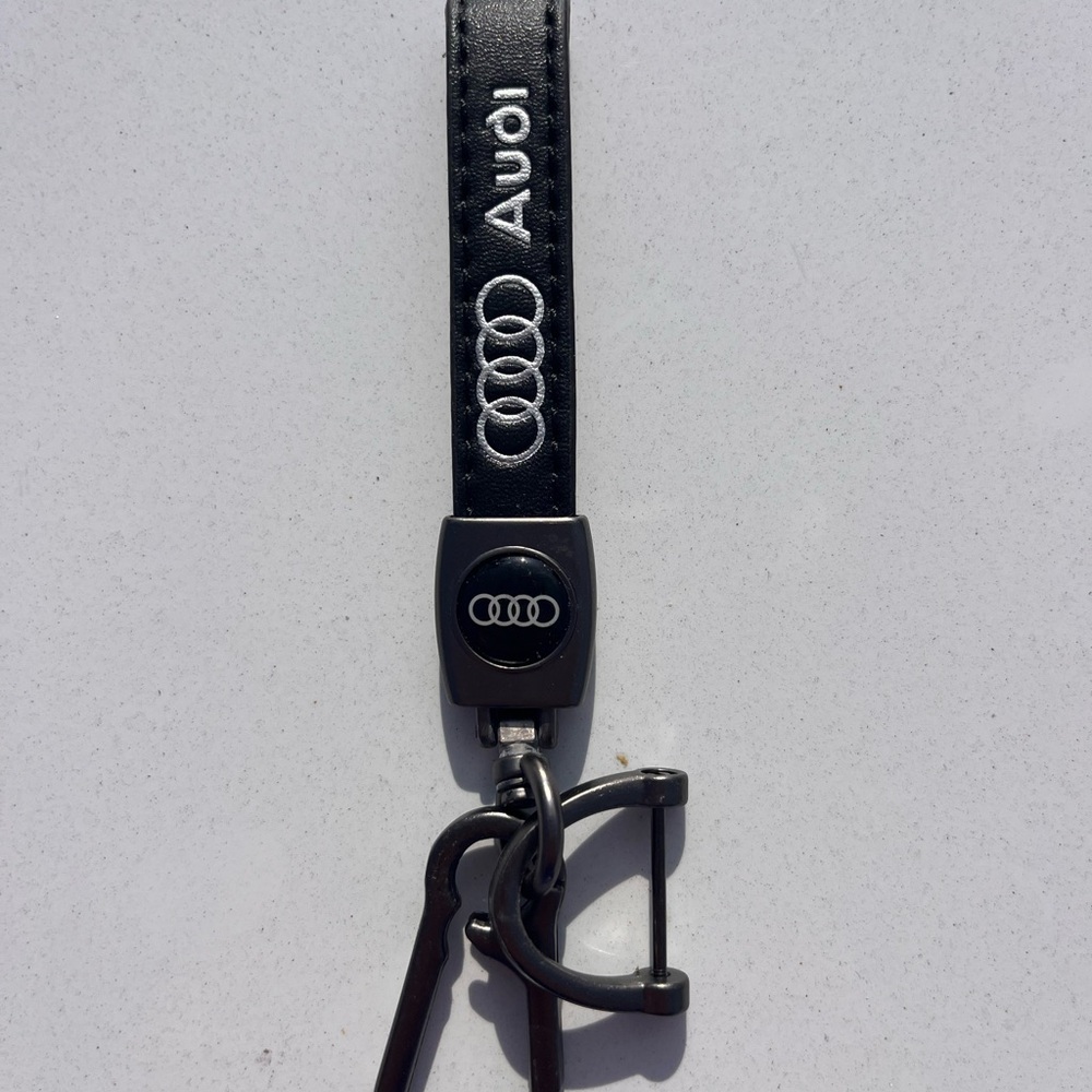 Black Key and Card Holder with Clip